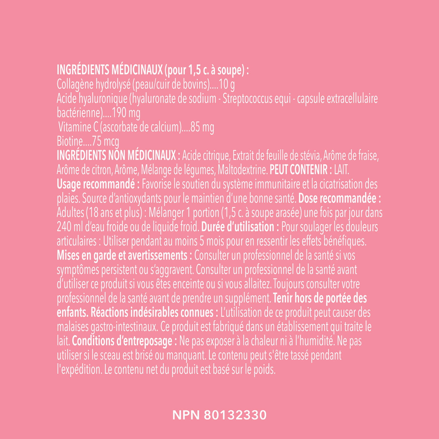 Beauty Collagen Peptides 201 g - Strawberry Lemon