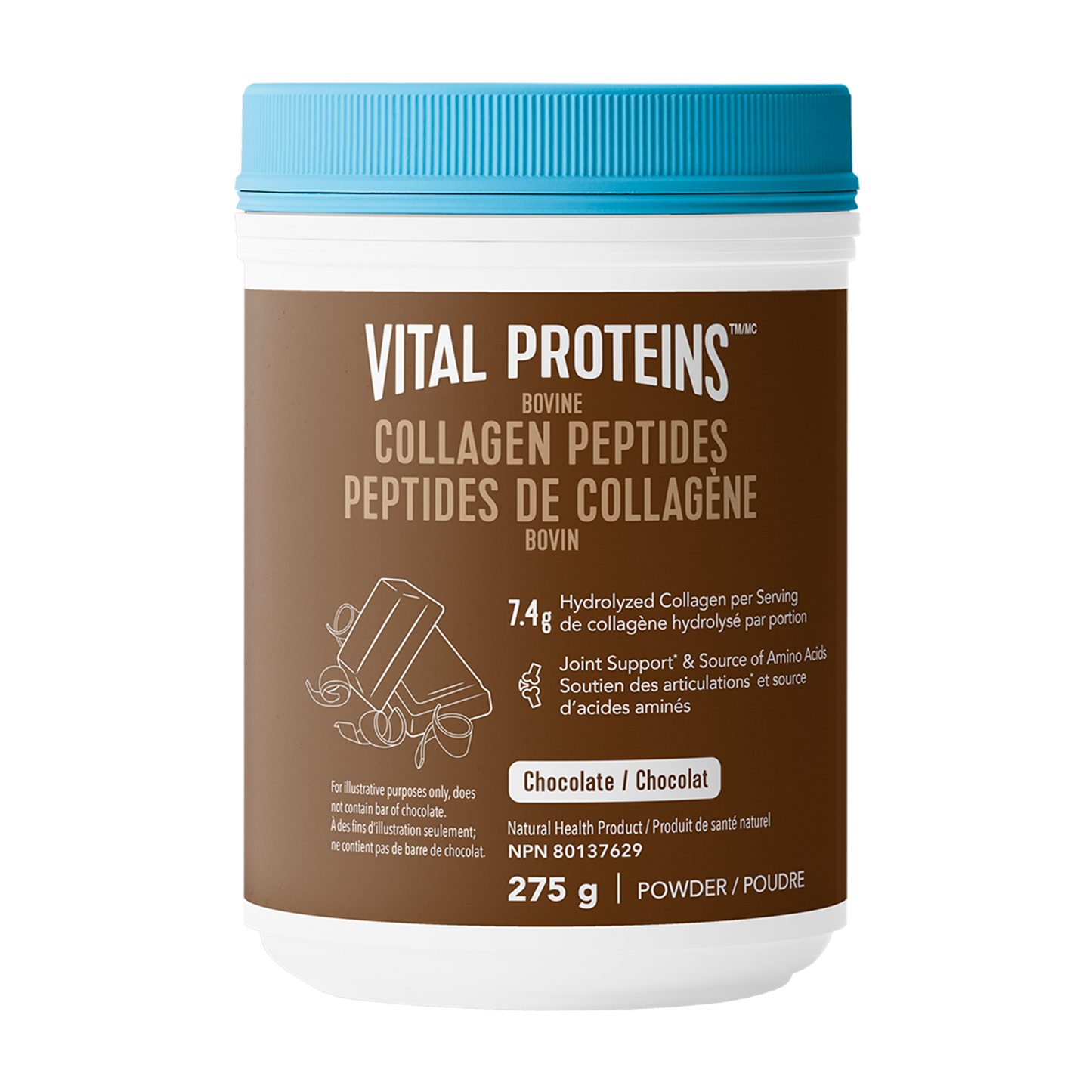 Chocolate Collagen Peptides 275g - Chocolate