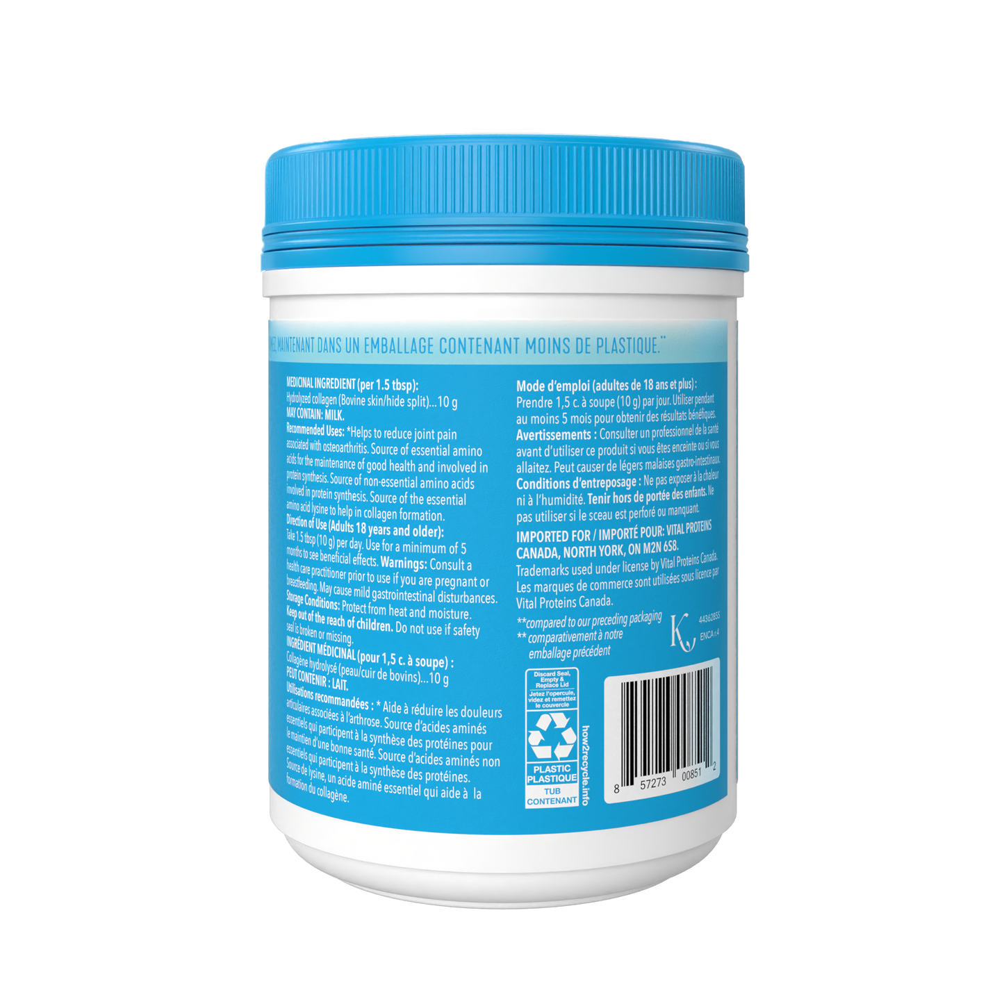 Bovine Collagen Peptides 284g - Unflavoured