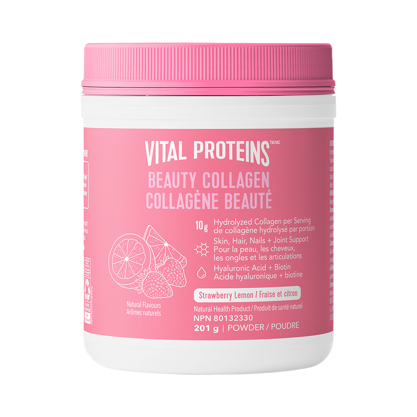Beauty Collagen Peptides 201 g - Strawberry Lemon