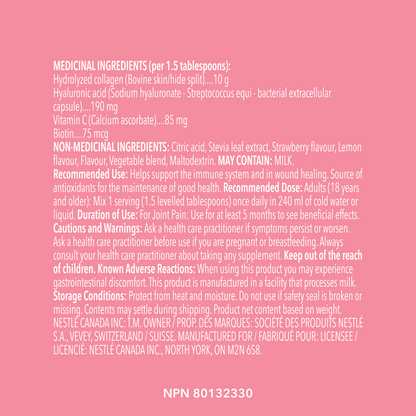 Beauty Collagen Peptides 201 g - Strawberry Lemon