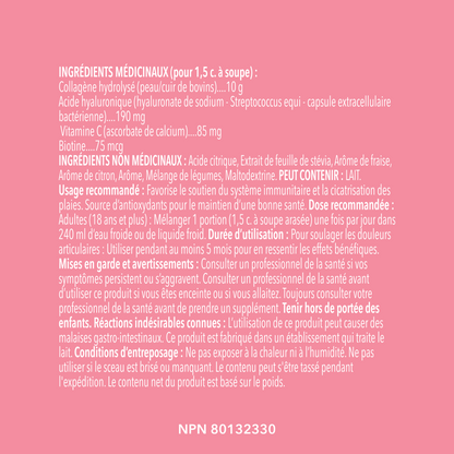 Beauty Collagen Peptides 201 g - Strawberry Lemon