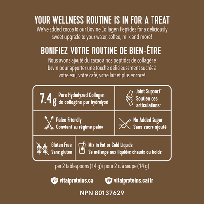 Chocolate Collagen Peptides 275g - Chocolate