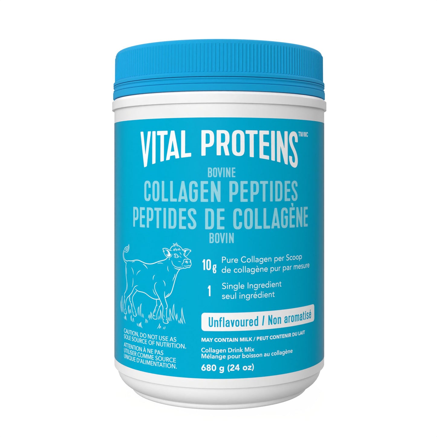 PEPTIDES DE COLLAGÈNE BOVIN, 680 G – SANS SAVEUR